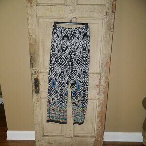 Spense Geometric Abstract Palazzo Pants Size XL (K-22)